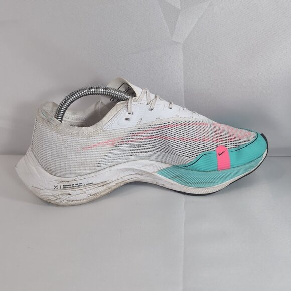 Nike ZoomX Vaporfly Next% 2 CU4111-101 US 8.5 M 10 W White Watermelon Pink Blue - Picture 8 of 16